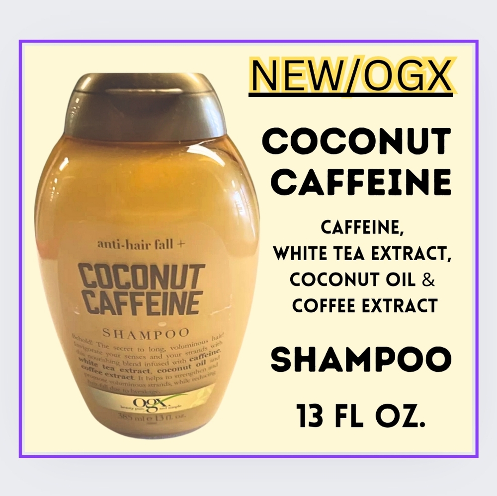 🔥OGX/COCONUT CAFFEINE SHAMPOO/13oz/NEW